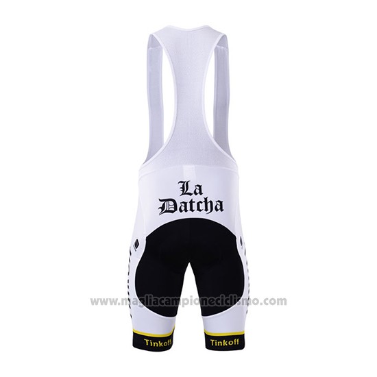 2017 Abbigliamento Ciclismo Tinkoff Giallo Manica Corta e Salopette
